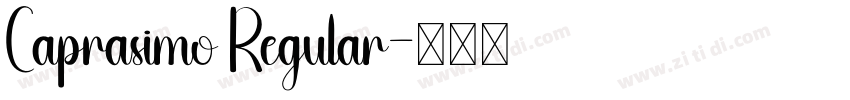 Caprasimo Regular字体转换